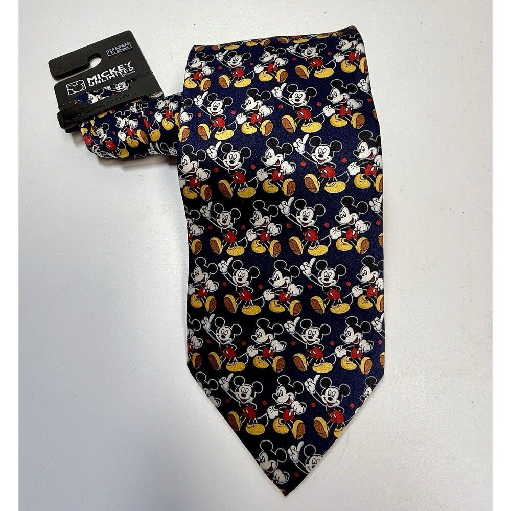 Mickey Unlimited Disney Mickey Mouse Silk Neck Tie New
